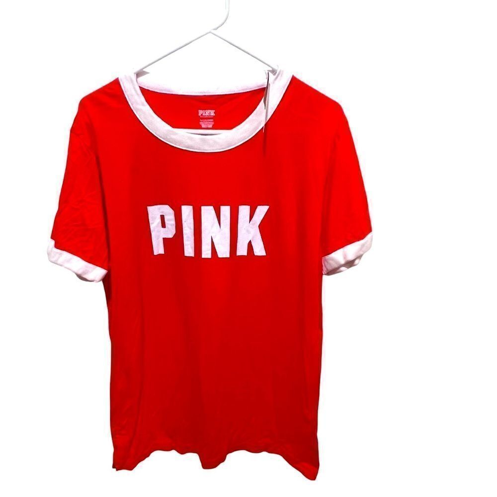 NWT Victoria's Secret PINK campus tee T-shirt women’s size small - Picture 1 of 8